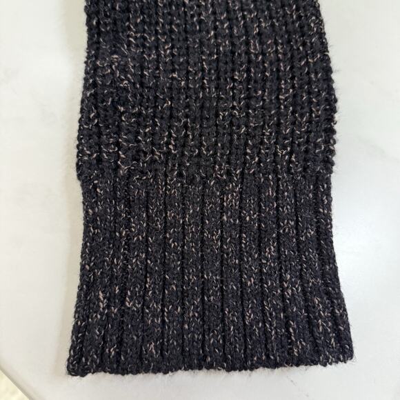 American Eagle Turtleneck Sweater Dress Size S Brown Black Side Hem Zippers NEW - Picture 5 of 12